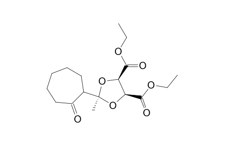 Diethyl (4R)-trans-2-methyl-2-(2-oxocycloheptyl)-1,3-dioxolane-4,5-dicarboxylate