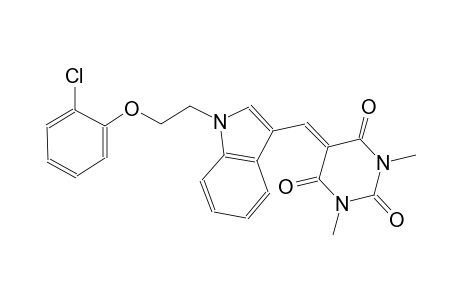 5-({1-[2-(2-chlorophenoxy)ethyl]-1H-indol-3-yl}methylene)-1,3-dimethyl-2,4,6(1H,3H,5H)-pyrimidinetrione