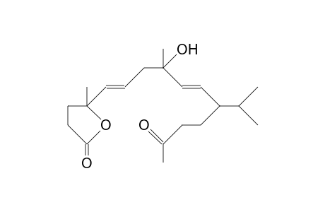 11-(2-Methyl-5-oxo-tetrahydro-2-furanyl)-8-methyl-8-hydroxy-5-isopropyl-6,10-undecadien-2-one