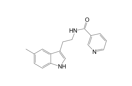 3-Pyridinecarboxamide, N-[2-(5-methyl-1H-indol-3-yl)ethyl]-