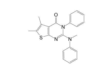 2-( N-Methyl- N -phenylamino)-3-phenyl-5,6-dimethylthieno[2,3-d]pyrimidin-4(3H)-one