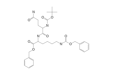 TERT.-BUTYLOXYCARBONYL-L-GLUTAMINYL-N(EPSILON)-BENZYLOXYCARBONYL-L-LYSINE-BENZYLESTER