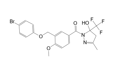 1-{3-[(4-bromophenoxy)methyl]-4-methoxybenzoyl}-3-methyl-5-(trifluoromethyl)-4,5-dihydro-1H-pyrazol-5-ol