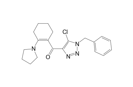 (1-benzyl-5-chloro-triazol-4-yl)-(2-pyrrolidin-1-ylcyclohexen-1-yl)methanone