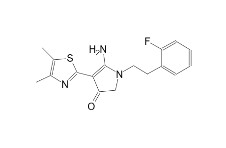 3H-pyrrol-3-one, 5-amino-4-(4,5-dimethyl-2-thiazolyl)-1-[2-(2-fluorophenyl)ethyl]-1,2-dihydro-