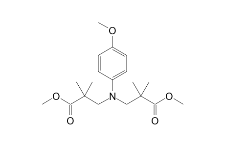 Methyl 2,2-dimethyl-3-{[2-(methoxycarbonyl)-2-methylpropyl](4-methoxyphenyl)amino}propanoate