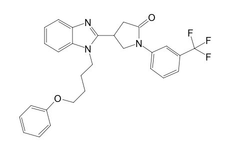 2-Pyrrolidinone, 4-[1-(4-phenoxybutyl)-1H-1,3-benzimidazol-2-yl]-1-[3-(trifluoromethyl)phenyl]-