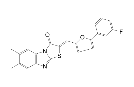 (2Z)-2-[[5-(3-fluorophenyl)-2-furanyl]methylidene]-6,7-dimethyl-1-thiazolo[3,2-a]benzimidazolone