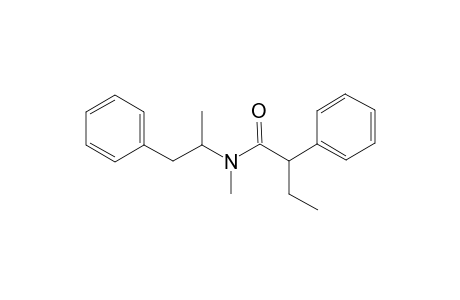 Methamphetamine .alpha.-phenylbutyramide