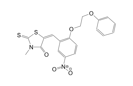4-thiazolidinone, 3-methyl-5-[[5-nitro-2-(2-phenoxyethoxy)phenyl]methylene]-2-thioxo-, (5E)-