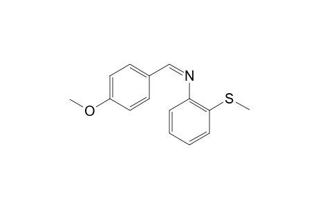 N-(4-Methoxyphenylmethylene)-2-methylthiobenzanamine