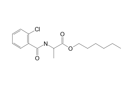 L-Alanine, N-(2-chlorobenzoyl)-, hexyl ester