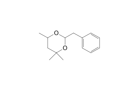 Di-1,3-oxane <4,4,6-trimethyl-, 2-(phenylmethyl)->