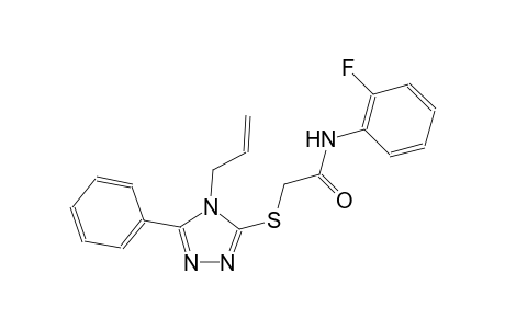 2-[(4-allyl-5-phenyl-4H-1,2,4-triazol-3-yl)sulfanyl]-N-(2-fluorophenyl)acetamide