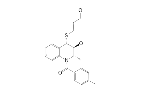 3-HYDROXY-4-(3-HYDROXYPROPYLTHIO)-2-METHYL-1-PARA-TOLUOYL-1,2,3,4-TETRAHYDROQUINOLINE