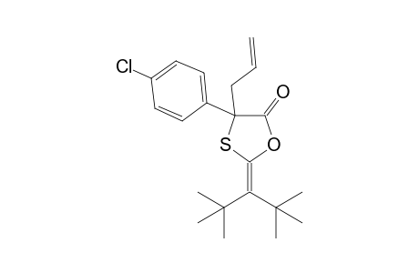 4-Allyl-2-(di-t-butylmethylene)-4-(p-chlorophenyl)-1,3-oxathiolan-5-one