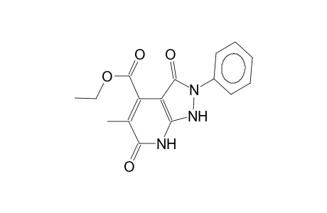 2-phenyl-4-ethoxycarbonyl-5-methyl-2,3,6,7-tetrahydro-1H-pyrido[2,3-c]pyrazol-3,6-dione