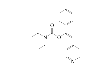 (Z)-1-N,N-Diethylcarbamoyloxy-1-phenyl-2-(4"-pyridyl)ethene