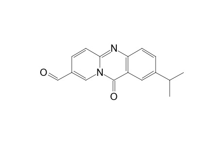 11H-Pyrido[2,1-b]quinazoline-8-carboxaldehyde, 2-(1-methylethyl)-11-oxo-