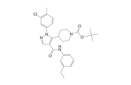 1-piperidinecarboxylic acid, 4-[1-(3-chloro-4-methylphenyl)-4-[[(3-ethylphenyl)amino]carbonyl]-1H-pyrazol-5-yl]-, 1,1-dimethylethyl ester