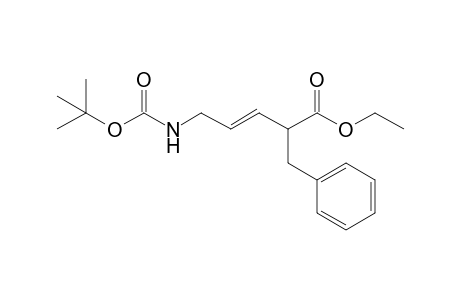 Ethyl 5-(t-butoxycarbonyl)amino-2-benzylpent-3-enoate