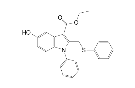 5-Hydroxy-1-phenyl-2-[(phenylthio)methyl]-3-indolecarboxylic acid ethyl ester