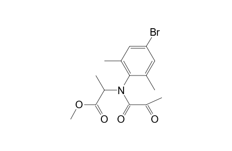 DL-Alanine, N-(4-bromo-2,6-dimethylphenyl)-N-(1,2-dioxo-propyl)-, methyl ester