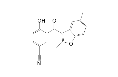 3-[ (2,5-Dimethyl-1-benzofuran-3-yl)carbonyl]-4-hydroxybenzonitrile