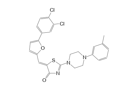 (5Z)-5-{[5-(3,4-dichlorophenyl)-2-furyl]methylene}-2-[4-(3-methylphenyl)-1-piperazinyl]-1,3-thiazol-4(5H)-one