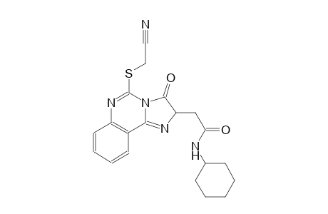 2-{5-[(cyanomethyl)sulfanyl]-3-oxo-2,3-dihydroimidazo[1,2-c]quinazolin-2-yl}-N-cyclohexylacetamide