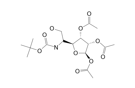 5-Deoxy-5-[[(1,1-dimethylethoxy)carbonyl]amino]-.beta.-D-allofuranose,1.2,3-Triacetate