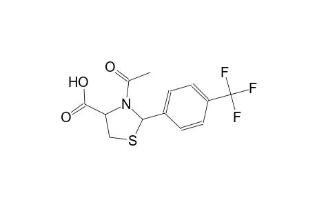 3-acetyl-2-[4-(trifluoromethyl)phenyl]-1,3-thiazolidine-4-carboxylic acid