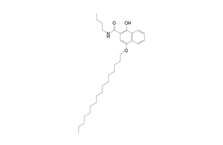 2-Naphthalenecarboxamide, N-butyl-4-(hexadecyloxy)-1-hydroxy-