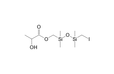 [3-(Iodomethyl)-1,1,3,3-tetramethyldisiloxanyl]methyl 2-hydroxypropanoate