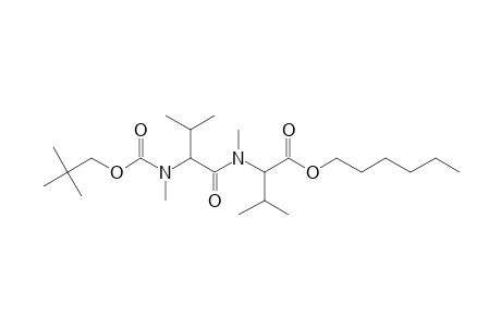 Valylvaline, N,N'-dimethyl-N'-neopentyloxycarbonyl-, hexyl ester