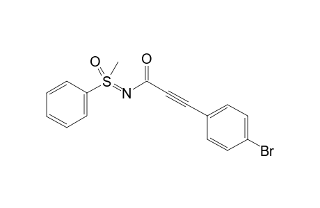 3-[4-Bromophenyl)-N-(methyl(oxo)(phenyl)-lamda6-sulfaneylidene]propiolamide