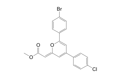 Methyl [6-(4-bromophenyl)-4-(4-fluorophenyl)pyran-2-ylidene]acetate