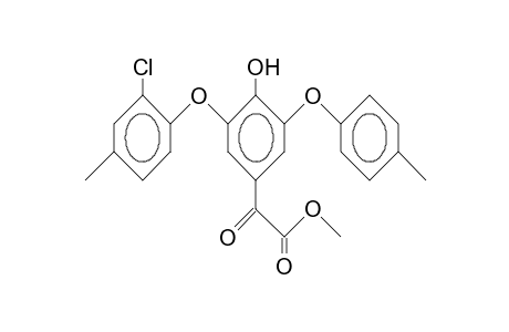 3-(2-Chloro-4-methyl-phenoxy)-5-(4-methyl-phenoxy)-4-hydroxy-glyoxylic acid, methyl ester