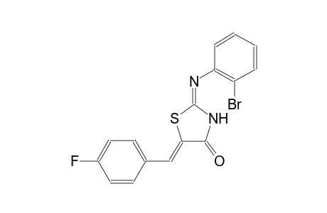 (2E,5Z)-2-[(2-bromophenyl)imino]-5-(4-fluorobenzylidene)-1,3-thiazolidin-4-one