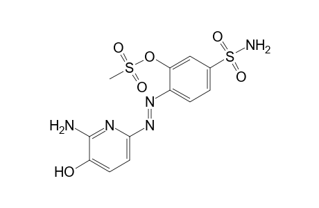 Benzenesulfonamide, 4-[2-(6-amino-5-hydroxy-2-pyridinyl)diazenyl]-3-[(methylsulfonyl)oxy]-
