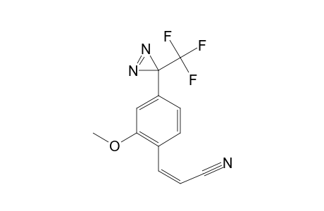 3-[2-METHOXY-4-[3-(TRIFLUOROMETHYL)-3H-DIAZIRIN-3-YL]-PHENYL]-ACRYLONITRILE;CIS-ISOMER