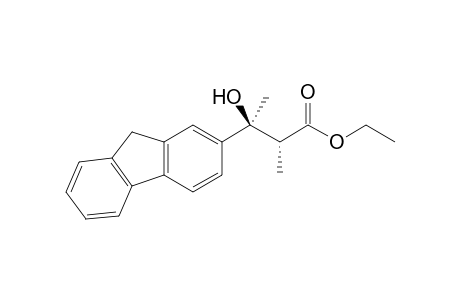 (2R*,3S*)-Ethyl 3-(9H-Fluoren-2-yl)-3-hydroxy-2-methylbutyrate