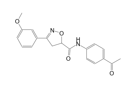 5-isoxazolecarboxamide, N-(4-acetylphenyl)-4,5-dihydro-3-(3-methoxyphenyl)-