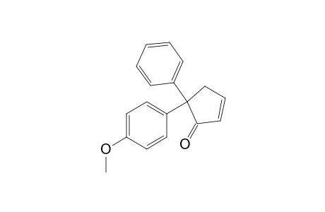 5-(4-methoxyphenyl)-5-phenyl-1-cyclopent-2-enone