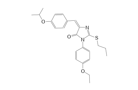 4H-imidazol-4-one, 3-(4-ethoxyphenyl)-3,5-dihydro-5-[[4-(1-methylethoxy)phenyl]methylene]-2-(propylthio)-, (5E)-