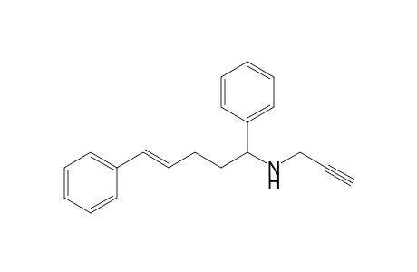 ((E)-1,5-Diphenyl-pent-4-enyl)-prop-2-ynyl-amine