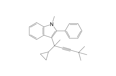 3-(2-Cyclopropyl-5,5-dimethylhex-3-yn-2-yl)-1-methyl-2-phenyl-1H-indole