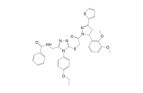 benzamide, N-[[5-[[2-[5-(2,3-dimethoxyphenyl)-4,5-dihydro-3-(2-thienyl)-1H-pyrazol-1-yl]-2-oxoethyl]thio]-4-(4-ethoxyphenyl)-4H-1,2,4-triazol-3-yl]methyl]-