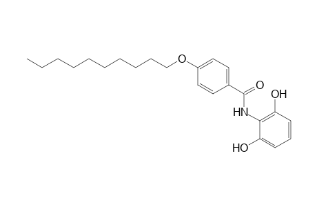 Benzamide, 4-(decyloxy)-N-(2,6-dihydroxyphenyl)-