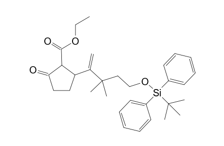 Ethyl 2-{4'-[(t-butyl)diphenylsilyloxy]-2,2-dimethyl-1-methylidenebutyl}-5-oxocyclopentane-1-carboxylate